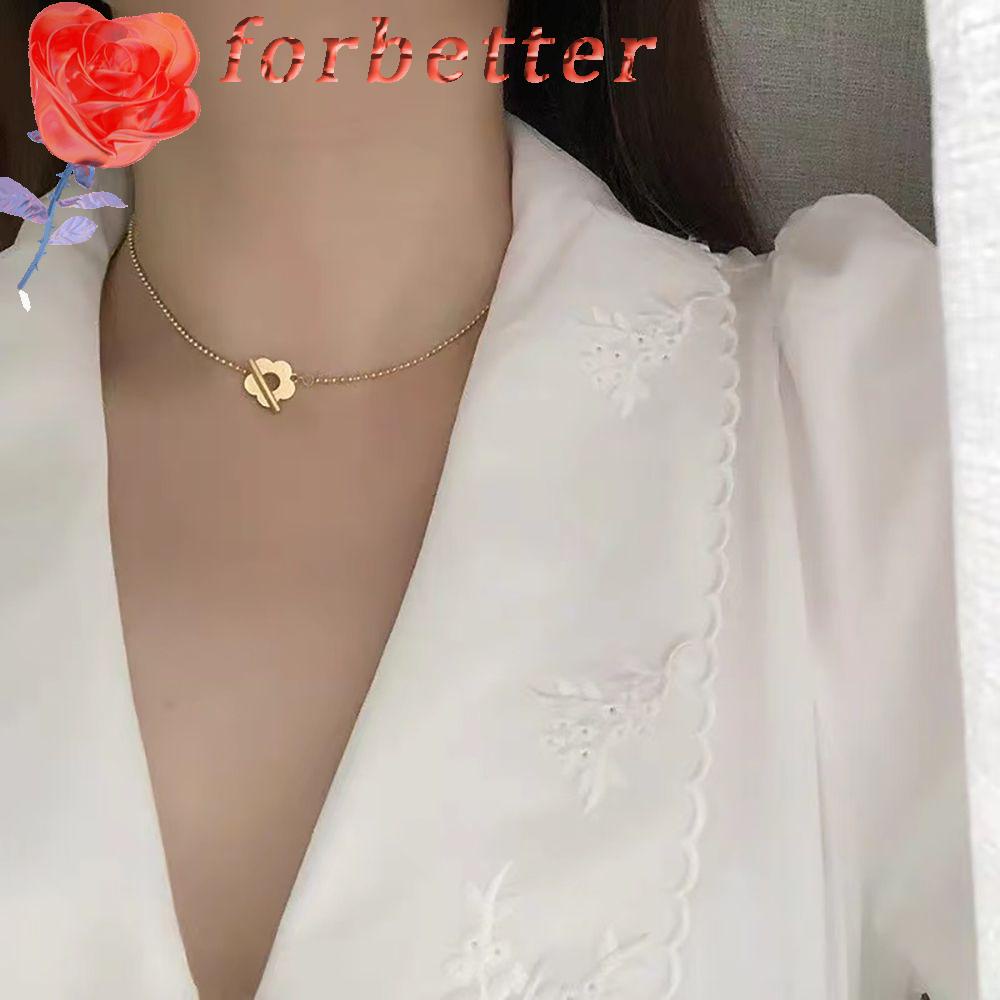 Vòng cổ choker nữ bằng hợp kim mặt bông hoa rỗng thời trang bohemian phong cách Hàn Quốc
