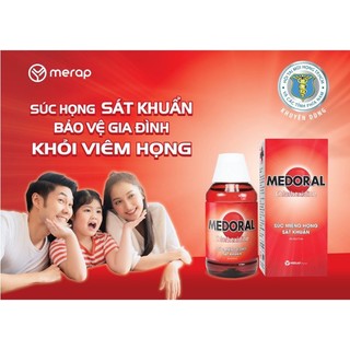 Súc miệng họng medoral 125ml - 250ml
