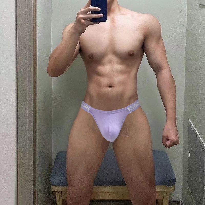 ORLVS Quần Lót Nam Lưng Thấp Bằng Lụa Mềm Mại Quyến Rũ Thời Trang OR6255