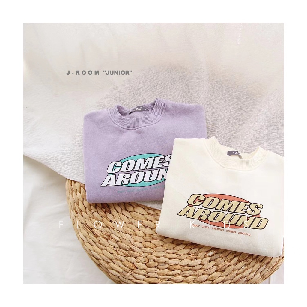 Áo sweater Mỏng Tay Dài In Chữ Đơn Giản Thời Trang Xuân Thu Hàn Quốc 2022 Mới Cho Bé Trai Bé Gái