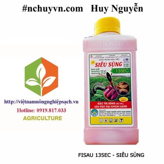 Fisau 135ec - siêu sùng – t-r-ị sùng đất và sâu keo gây hại cây trồng