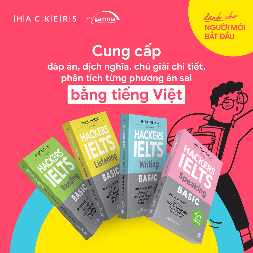 Sách Combo Hackers Ielts Basic (Bộ 4 Cuốn)