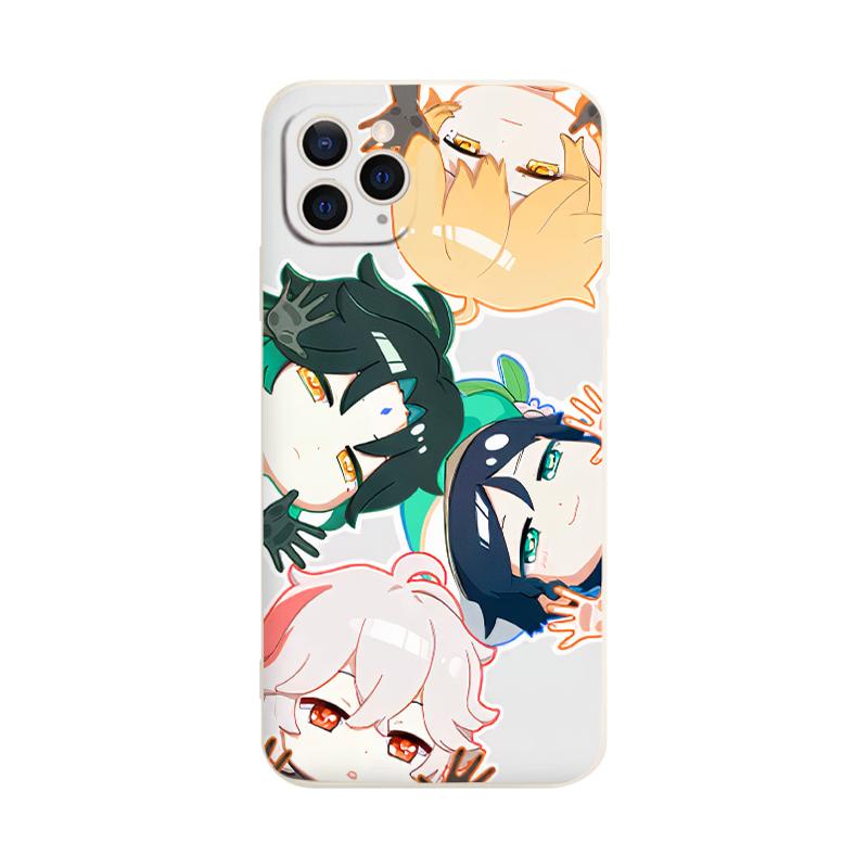 Ốp iphone cạnh vuông Hình Mona Jean Barbara Dễ Thương chống sốc 6/6splus/7/7plus/8/8plus/x/xr/xs/11/12/13/14/pro/max/plu