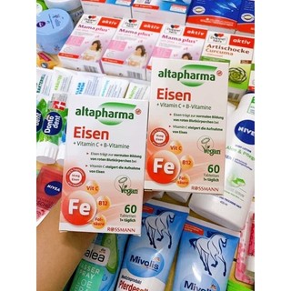 Viên.sắt eisen altapharma Đức. hộp 60 viên