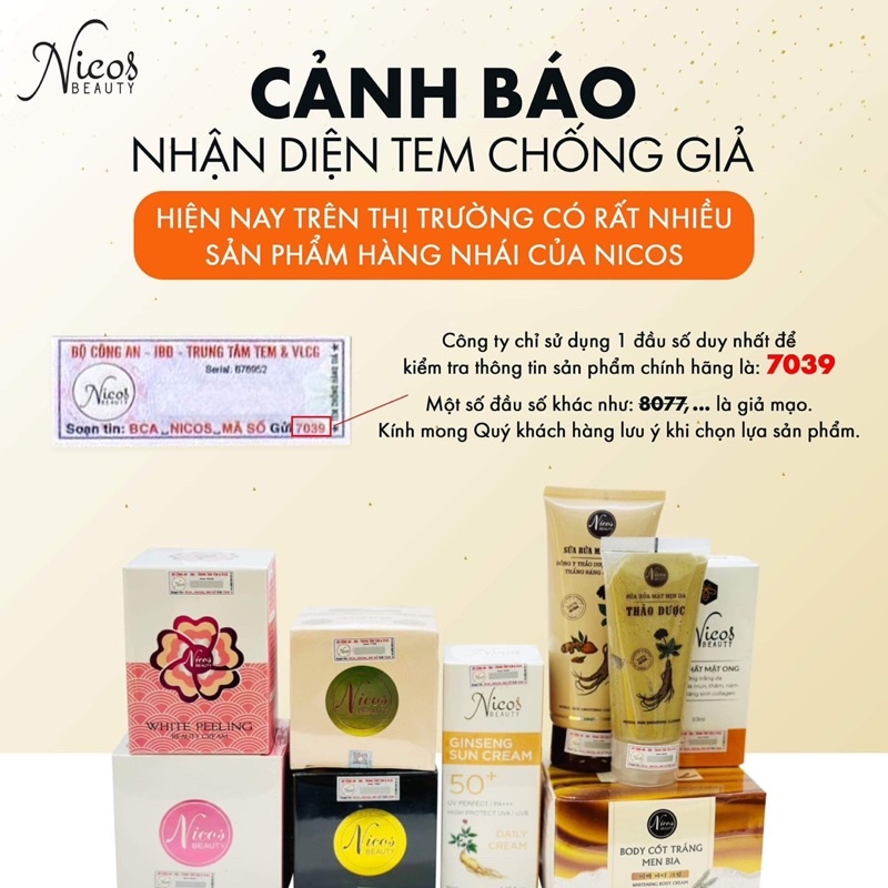 Mẫu Mới COMBO CỐT NÁM ĐÔNG Y THANH NHI NICOS