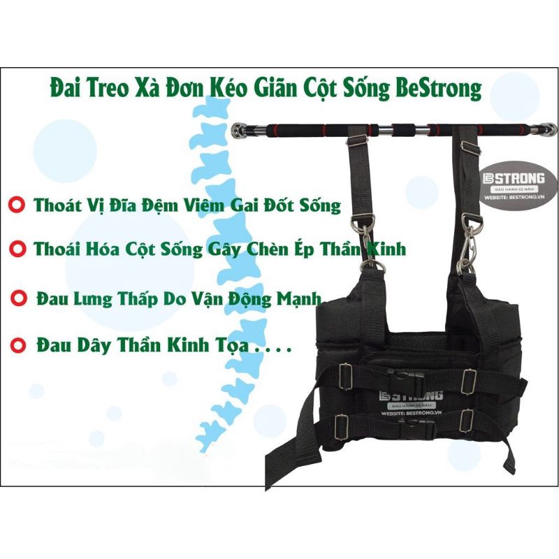 Đai treo xà đơn kéo giãn cột sống, thoát vị đĩa đệm