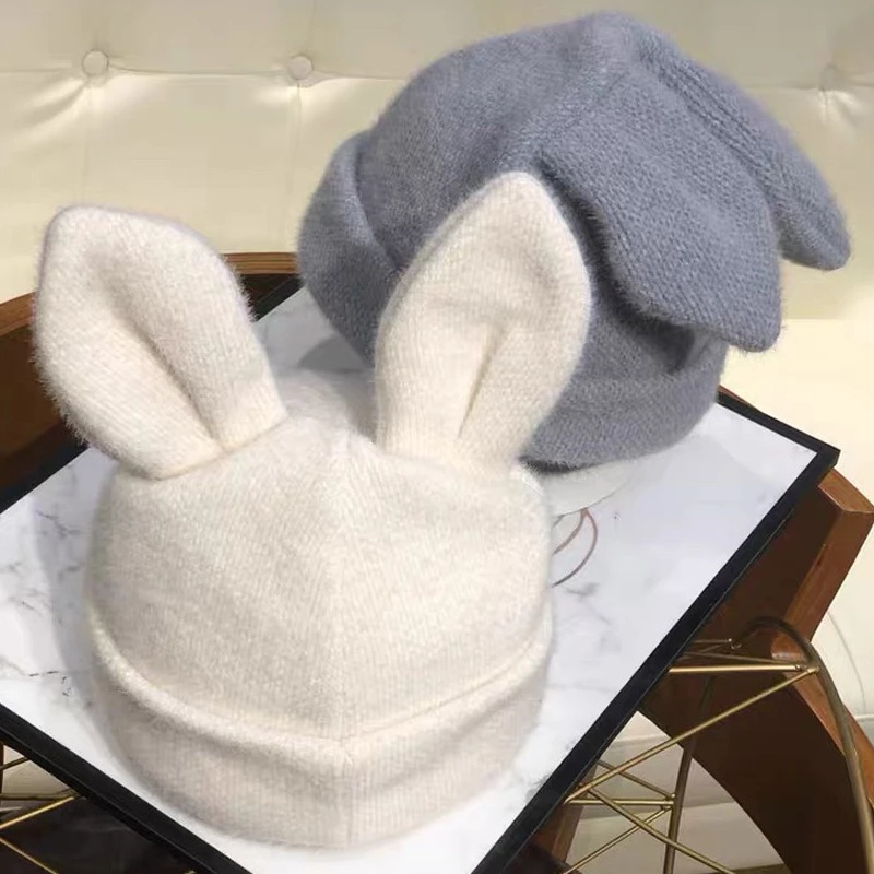 Nón Len Tai Thỏ Dễ Thương Xinh Xắn Cao Cấp
