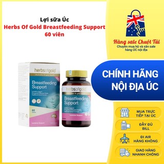 [Thanh lý] Lợi sữa Úc Herbs Of Gold Breastfeeding Support 60 viên
