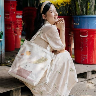 Túi Tote vải Canvas in hình