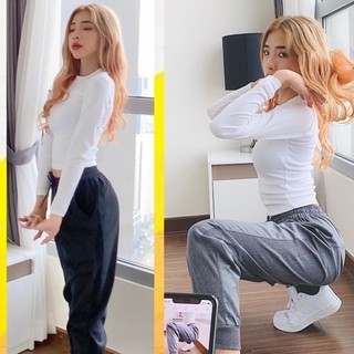 Áo Croptop TAY DÀI Trắng chính hãng AGE2X hàng VNXK TOP các sản phẩm thường xuyên cháy hàng của SHOP