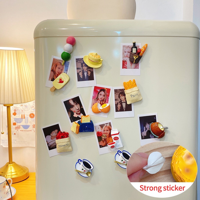 Nhãn dán gắn tủ lạnh hình trái cây dễ thương