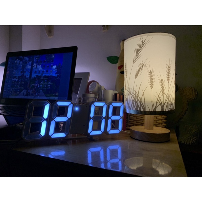 Đồng hồ LED 3D treo tường, để bàn phong cách Hàn Quốc