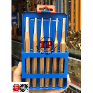 Bộ mũi đột 6 chi tiết , bộ đục cốt nông ống c-mart a0117