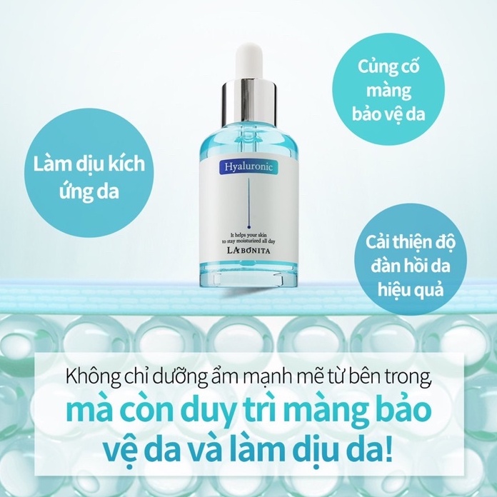 Serum HA dưỡng ẩm căng mịn sáng da - LA BONITA Vital Hyaluronic Acid Serum 50ml