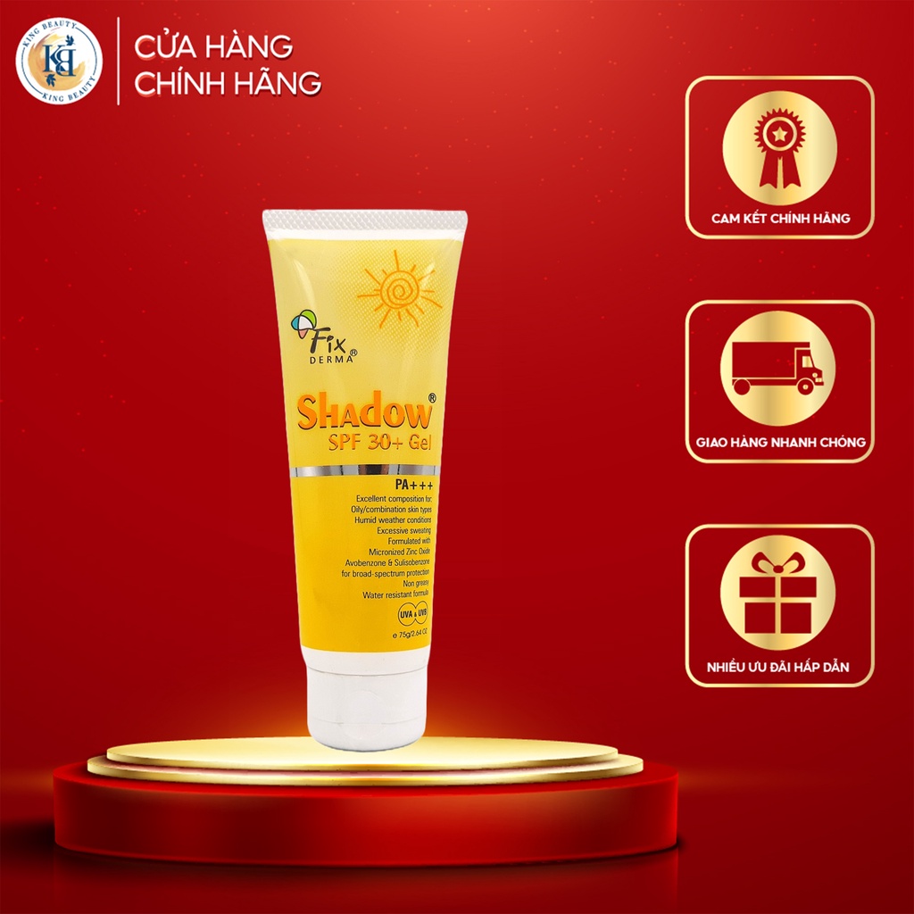 Gel Chống Nắng Fixderma Shadow Sunscreen SPF 30+ 75g