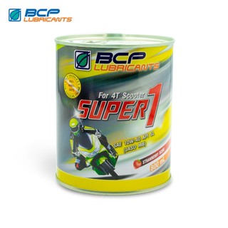 Dầu nhớt xe tay ga bcp super 1-api sl-jaso mb-sae 10w40 - lon 800ml - nhớt màu đỏ, thơm mùi dâu, công thức cải tiến mới