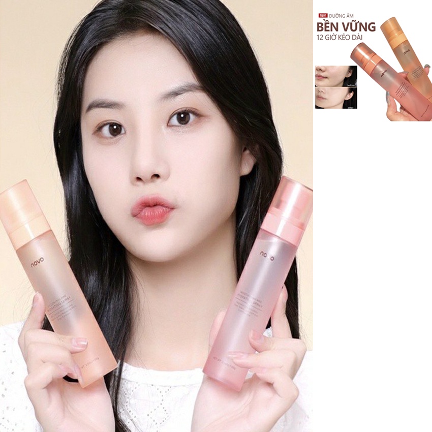 Xịt Khóa Nền Trang Điểm Makeup NOVO,Giúp Lớp Nền Giữ Lâu Hơn,Làn Da Căng Bóng,Cuốn Hút