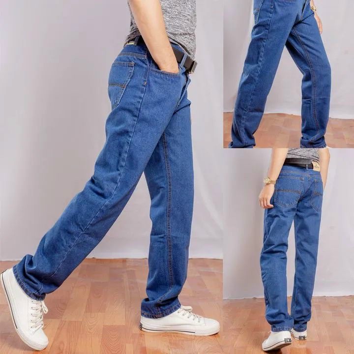 Quần Jean Dài Nam Andromeda Màu Xanh Nhạt Phom Ống Rộng Form Đứng Mặc Được Cho Nhiều Lứa Tuổi Không Bị Lỗi Thời