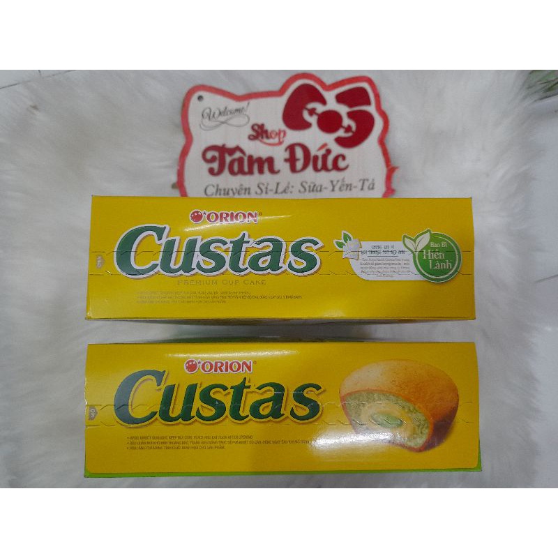 Hộp 276g bánh bông lan Orion Custas 12 cái