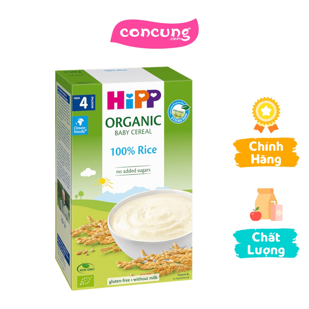 Bột dinh dưỡng HiPP Organic - Bột gạo nhũ nhi 200g