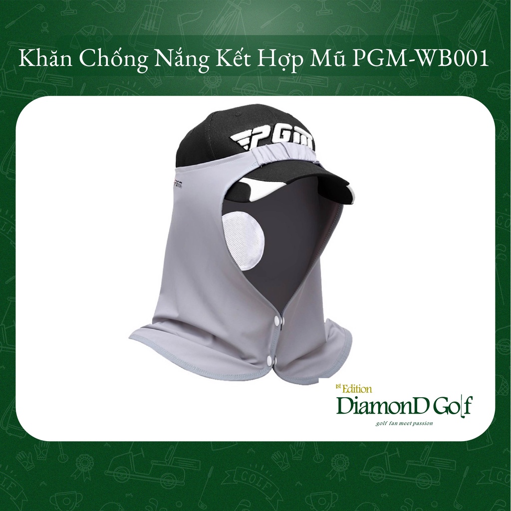 Khăn Chống Nắng Kết Hợp Mũ Golf - PGM WB001