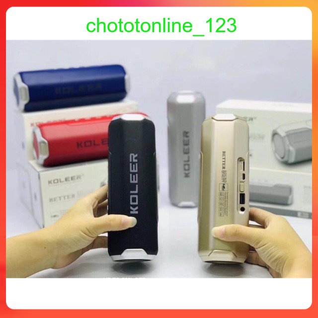 Loa Bluetooth KOLEER S218 Âm Thanh Trung Thực, Sống Động, Hỗ Trợ Cắm Thẻ Nhớ, Dễ Dàng Sử Dụng