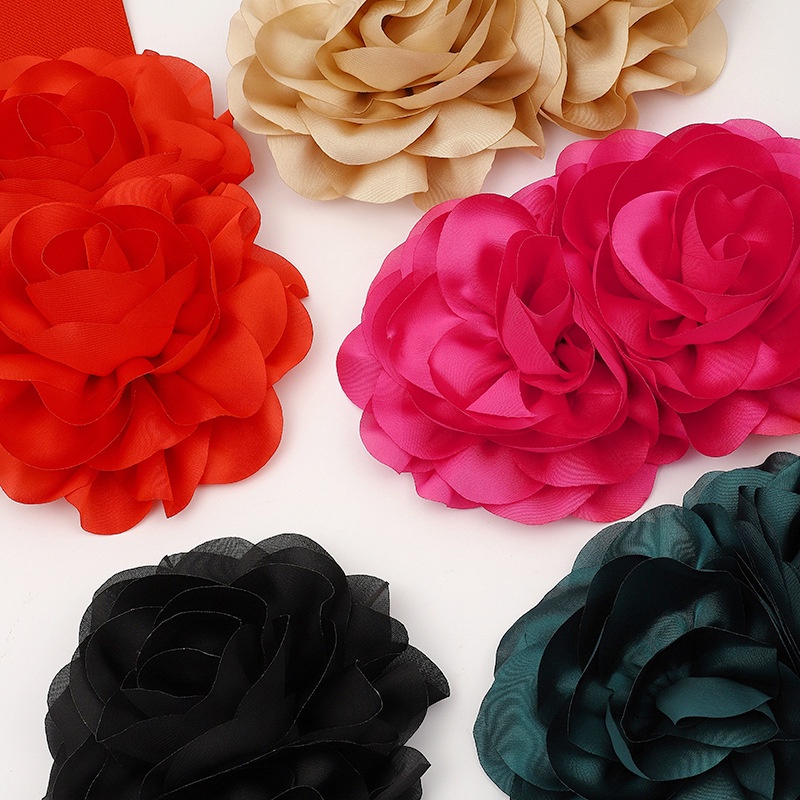 Thắt Lưng Co Giãn Họa Tiết Hoa Thời Trang Thu Đông Âu Mỹ Cho Nữ