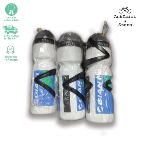 Bình Nước Thể Thao GIANT Nhựa Cao Cấp Gắn Xe Đạp Kèm Giá Đỡ