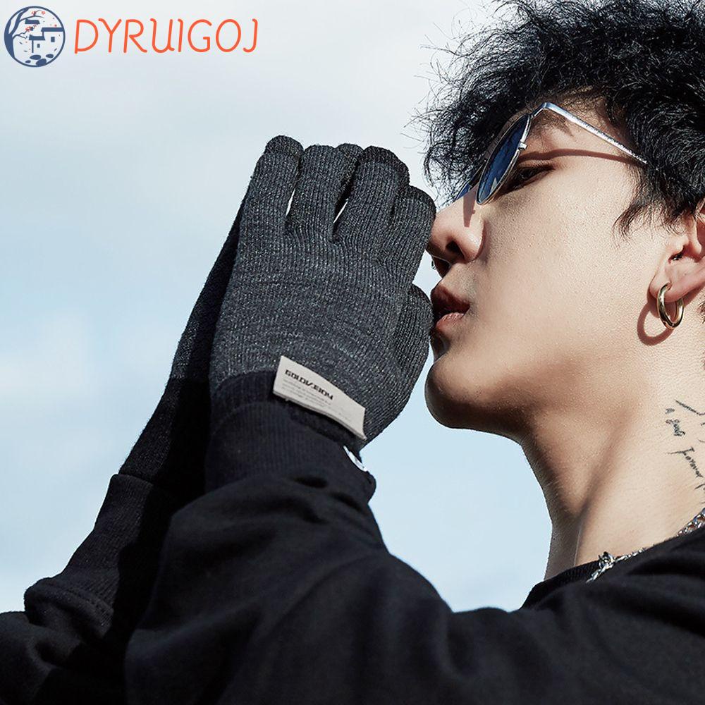 Đôi Găng Tay Giữ Ấm Mùa Thu Đông Có Thể Chạm Màn Hình Cảm Ứng Dành Cho Nam DYRUIDOJ