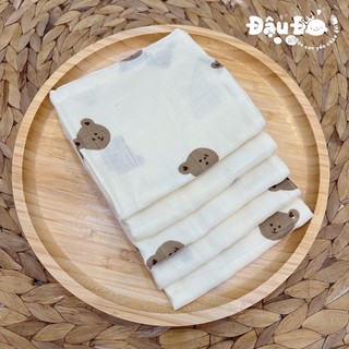 Hộp 5 khăn sữa sợi tre lụa