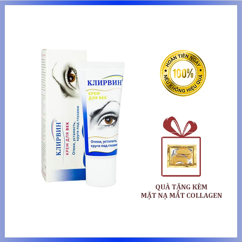 Kem Giảm Thâm Quầng Mắt, Tan Bọng Mắt Klirvin Nga 20g
