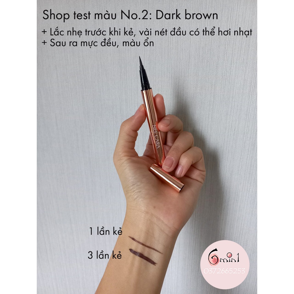 Bút Kẻ Mắt Nước Nee Cara Liquid Eyeliner Không Thấm Nước Bền Màu N450