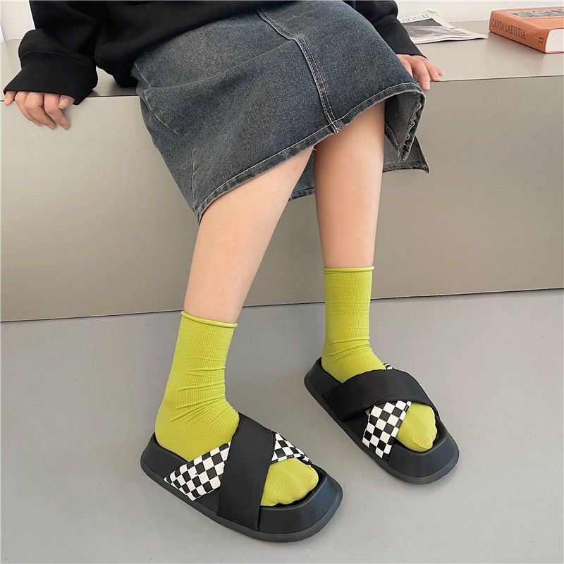 Dép Sandal Đế Dày Thời Trang Dành Cho Nữ