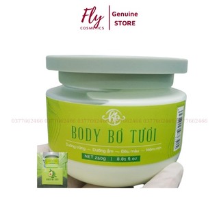 Kem body bơ tươi Huyền Phi dưỡng trắng dưỡng ẩm giúp làn da mềm mịn hũ 250gr
