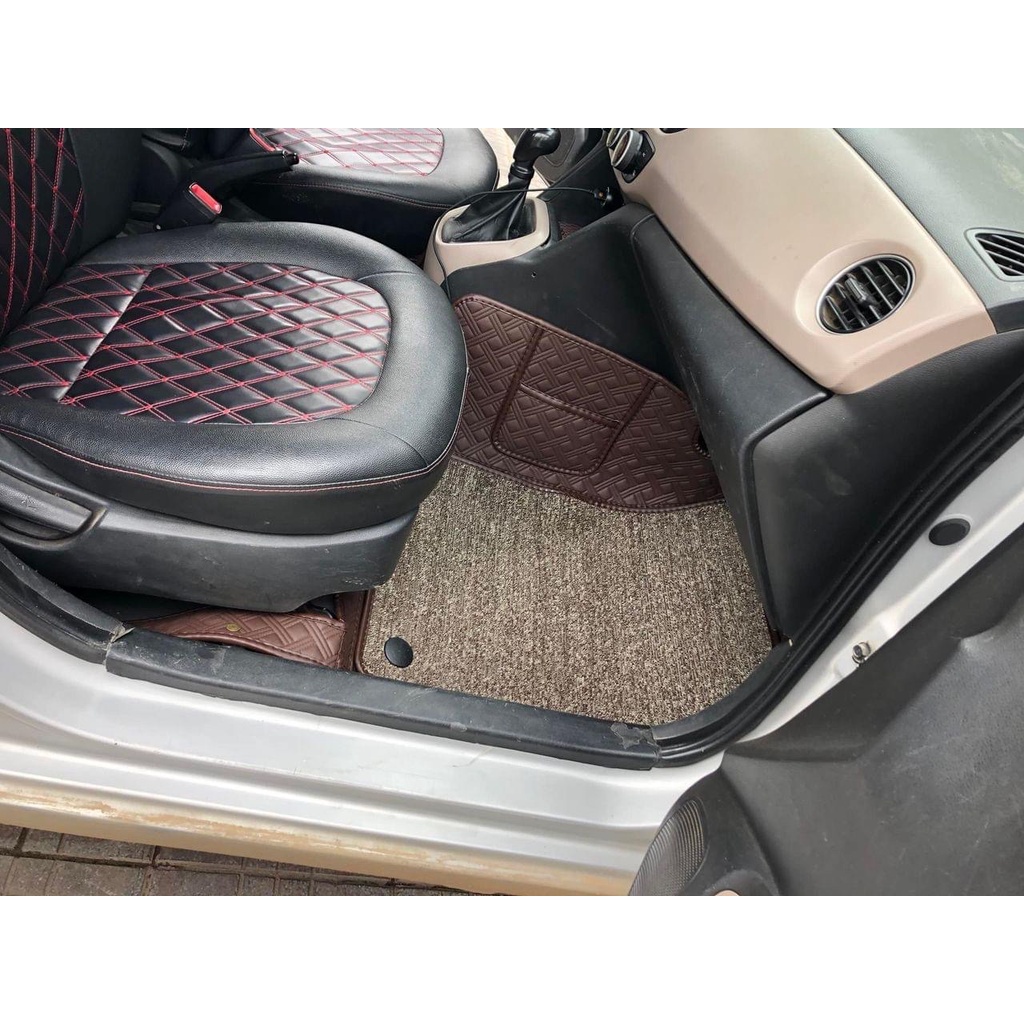 (Tặng tinh dầu) Thảm lót sàn ô tô 6d Hyundai Creta, da Pu cao cấp loại 1, chỉ dập chống nước hoàn toàn | BigBuy360 - bigbuy360.vn