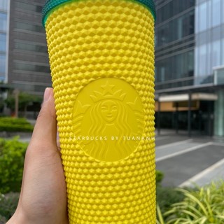 [Chính hãng] Ly Starbucks Studded Hawaii Yellow 710ml
