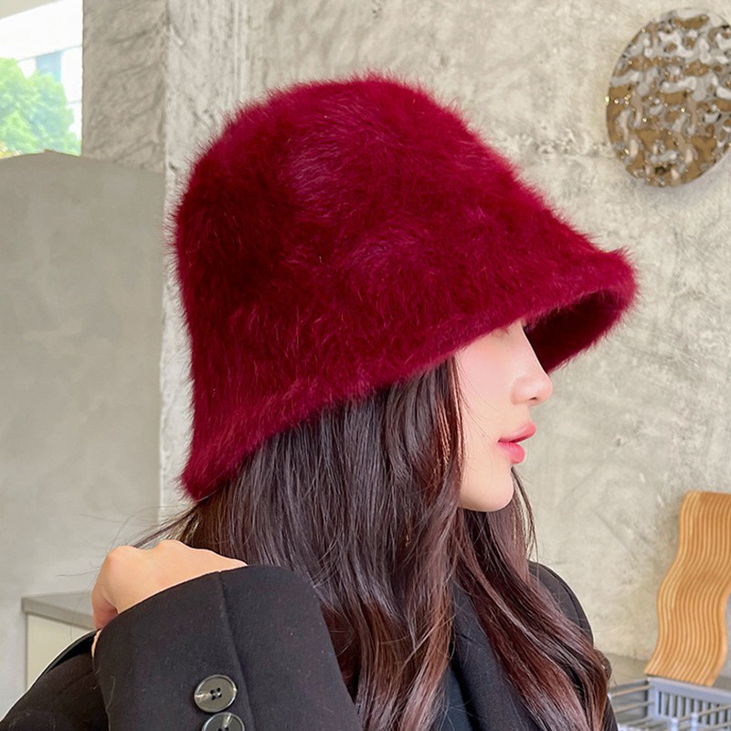 Nón Tai Bèo Giữ Ấm Màu Sắc Đơn Giản Thời Trang Thu Đông Cho Nữ