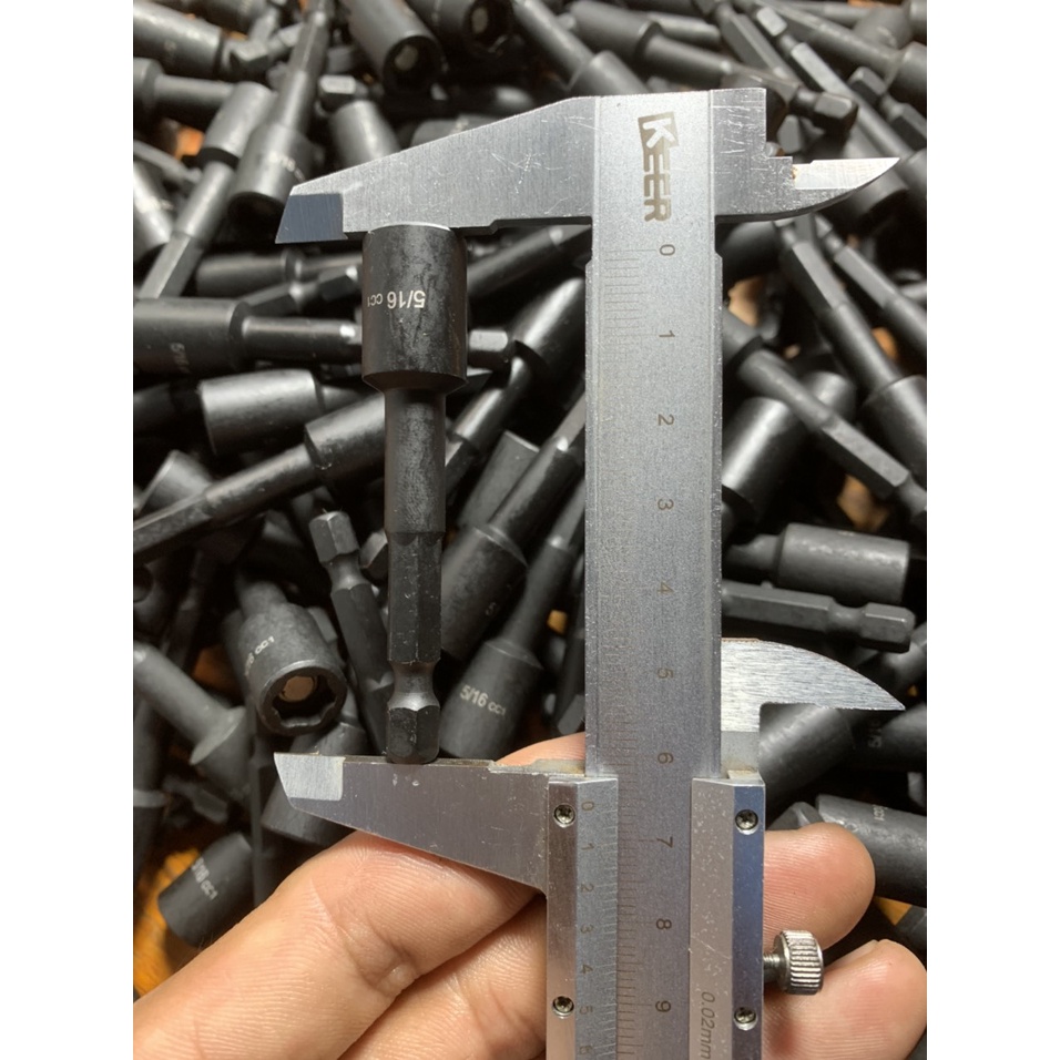 Túi 10 đầu tôn nhật 5/16 ( 8ly ) dài 65mm có nam châm hít mạnh chất lượng cao