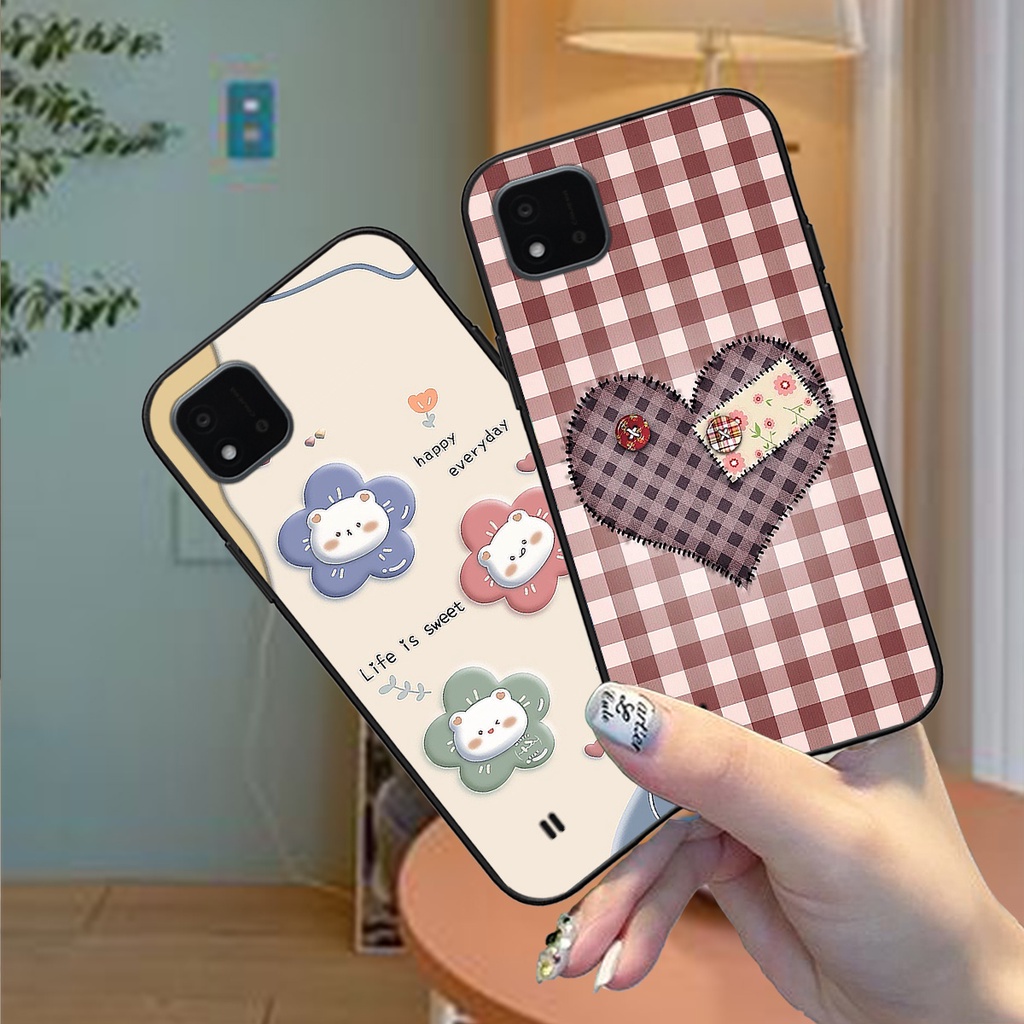 Ốp Realme C20 / C11 2021 trái tim , gấu cute ngộ nghĩnh siêu đẹp
