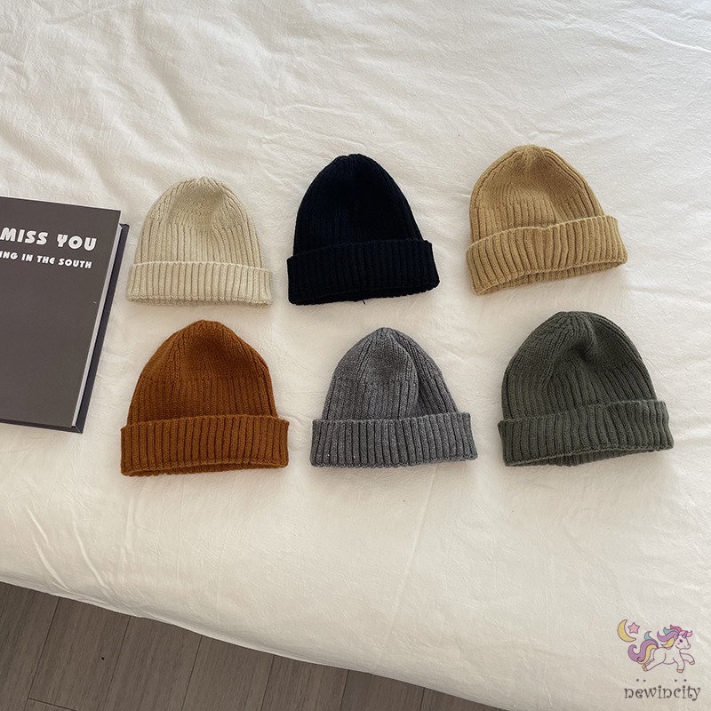 Mũ beanie Màu Sắc Ấm Áp Phong Cách Hàn Quốc Cho Bé