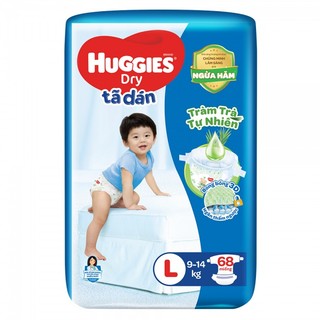 [TẶNG KÈM 6 MIẾNG]Tã dán huggies M76+6 miếng/ XL62/L68/XXL56 mẫu  mới TRÀM TRÀ