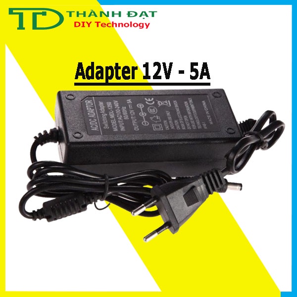 Nguồn adpter 12V - 2A, 2=5A dùng cho đèn led, camera