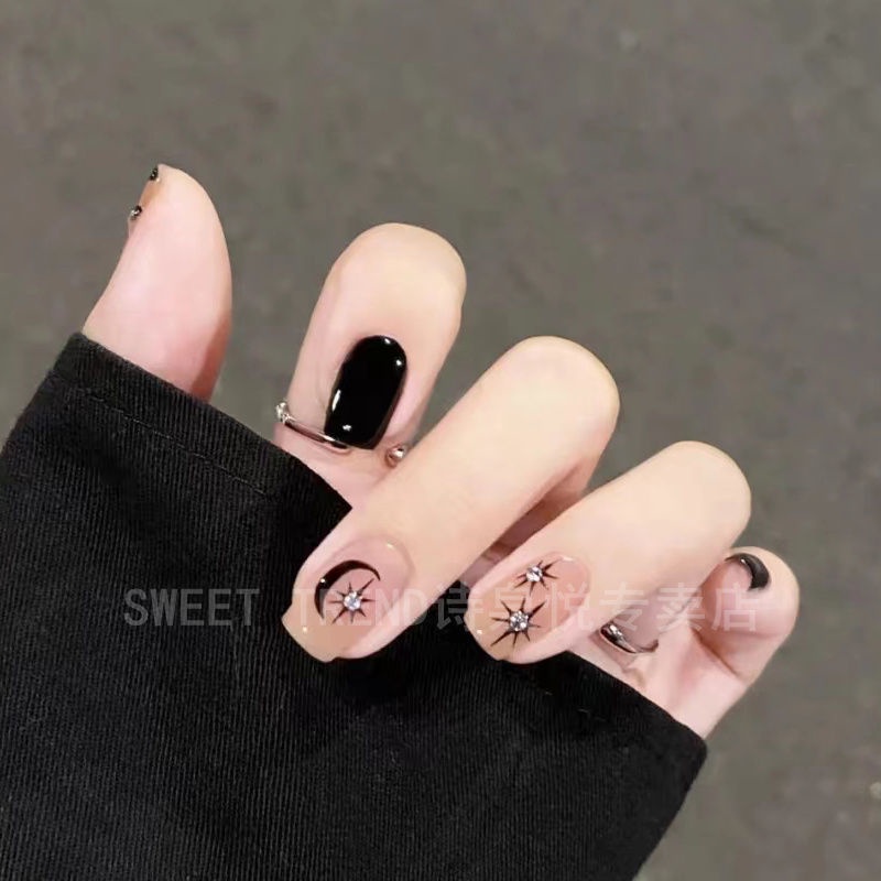 Miếng dán trang trí móng tay STZPRONAIL hình ngôi sao / trái tim / dải ngân hà lấp lánh xinh xắn