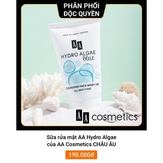 🔥MỸ PHẨM CHÂU ÂU CHÍNH HÃNG 🔥Sữa rửa mặt AA COSMETICS⚡ kiềm dầu ⚡ ngừa mụn⚡ mềm mịn ⚡ sạch sâu⚡ không hóa chất⚡ 150ml. 🔥