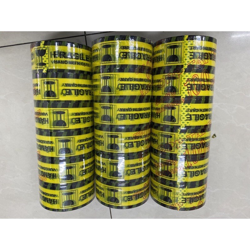 [6 CUỘN] Băng Keo Hàng Dễ Vỡ Xin Nhẹ Tay America NP (U.S.A TAPE) - Chuyên Dùng Đóng Hàng Vận Chuyển Xa