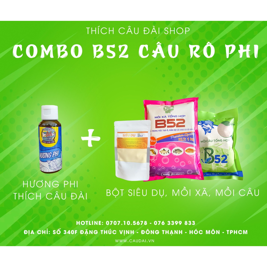 Combo câu rô phi B52
