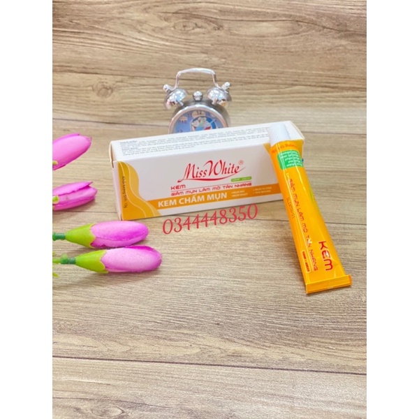 Kem Chấm Mụn Số 1 Miss White Tuýp 10g Làm Sạch Các Loại Mụn Thu Nhỏ Lỗ Chân Lông