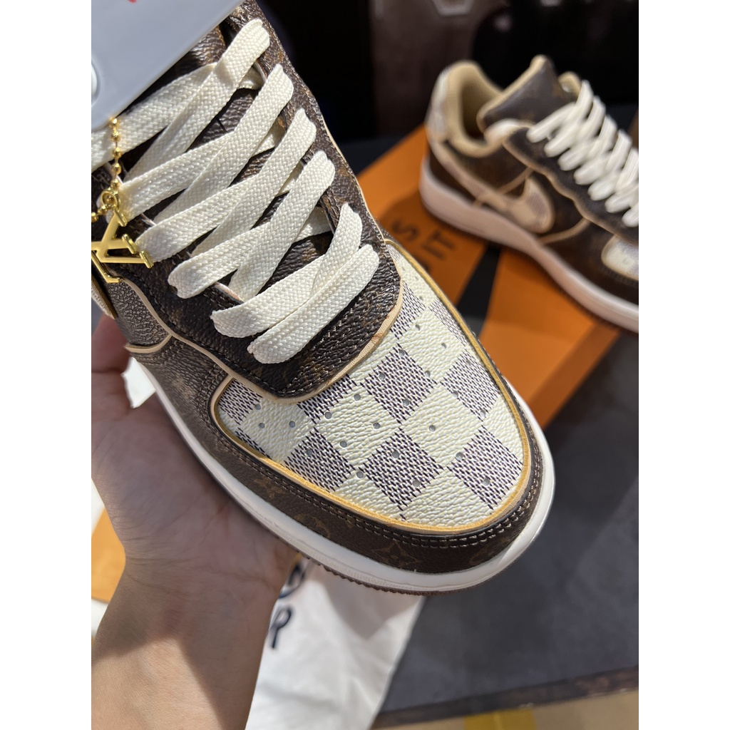 Giày Thể Thao Nike_LV AF1, Giày Air Force 1 LV Hàng Cao Cấp Full Box Bill