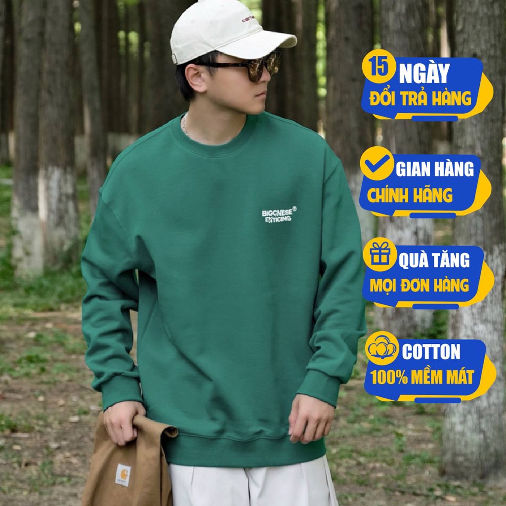 Áo Sweater HALEY HD26 Nam Nữ Unisex Dài Tay BIGCNESE ENTICING Phong cách Cá tính, Năng Động Trẻ Trung