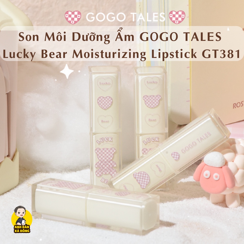 Son Môi Dưỡng Ẩm GOGO TALES Lucky Bear Moisturizing Lipstick GT381